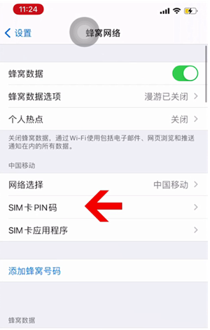 永济苹果14维修网分享如何给iPhone14的SIM卡设置密码 