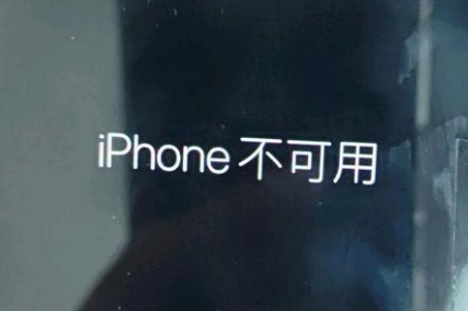 永济苹果服务网点分享锁屏界面显示“iPhone 不可用”如何解决 